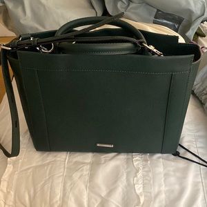 Rebecca Minkoff green tote bag. Includes shoulder strap.